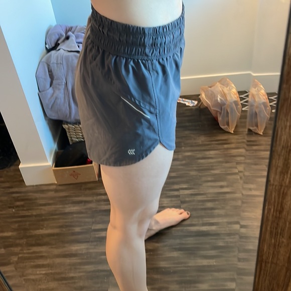 Gray High Waist Target Running Shorts - Picture 2 of 2